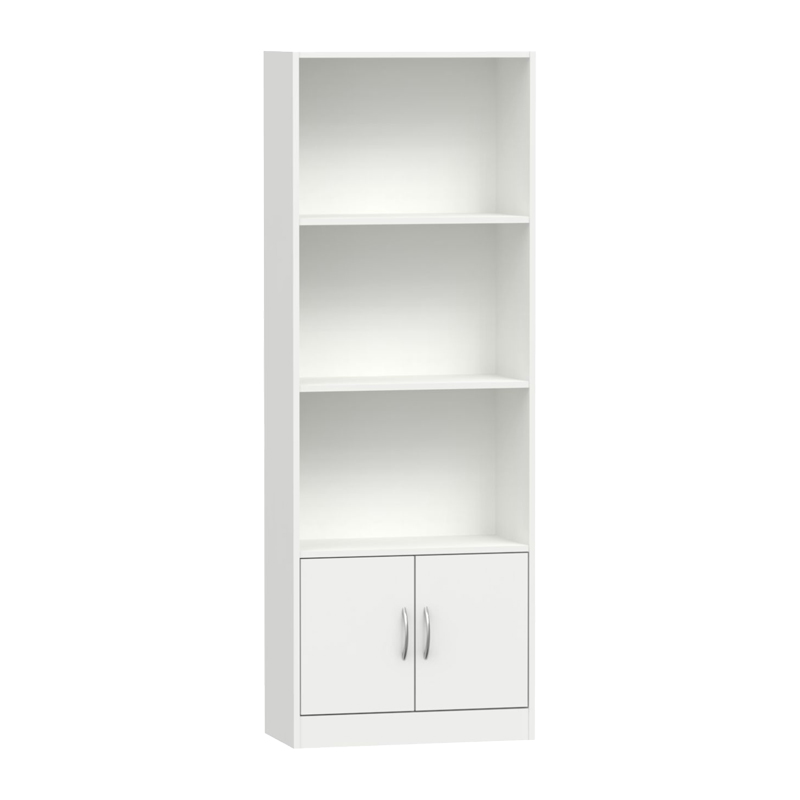 Βιβλιοθήκη Negan pakoworld λευκό μελαμίνης 60x29x166εκ 248-000016