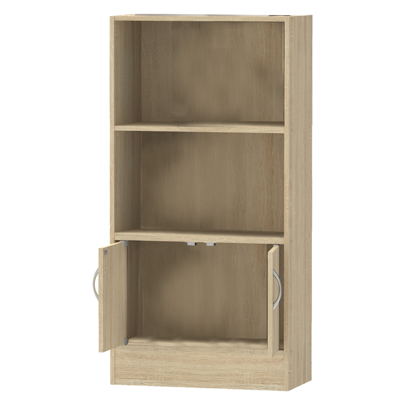 Βιβλιοθήκη Negan sonoma μελαμίνης 60x30x120εκ - Image 2