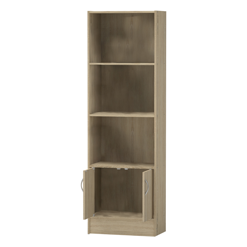 Βιβλιοθήκη Negan sonoma μελαμίνης 57x33x180εκ - Image 2
