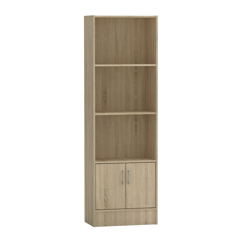 Βιβλιοθήκη Negan pakoworld sonoma μελαμίνης 57x33x180εκ 248-000018