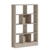 Βιβλιοθήκη Dividre pakoworld καρυδί μελαμίνης 120x30x181εκ 249-000050
