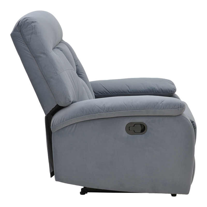 Πολυθρόνα relax με μηχανισμό massage Terpsi γκρι βελούδο 80x94x100εκ - Image 4
