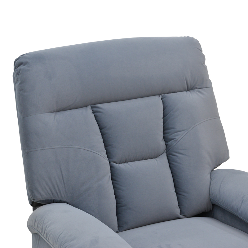 Πολυθρόνα relax με μηχανισμό massage Terpsi γκρι βελούδο 80x94x100εκ - Image 6