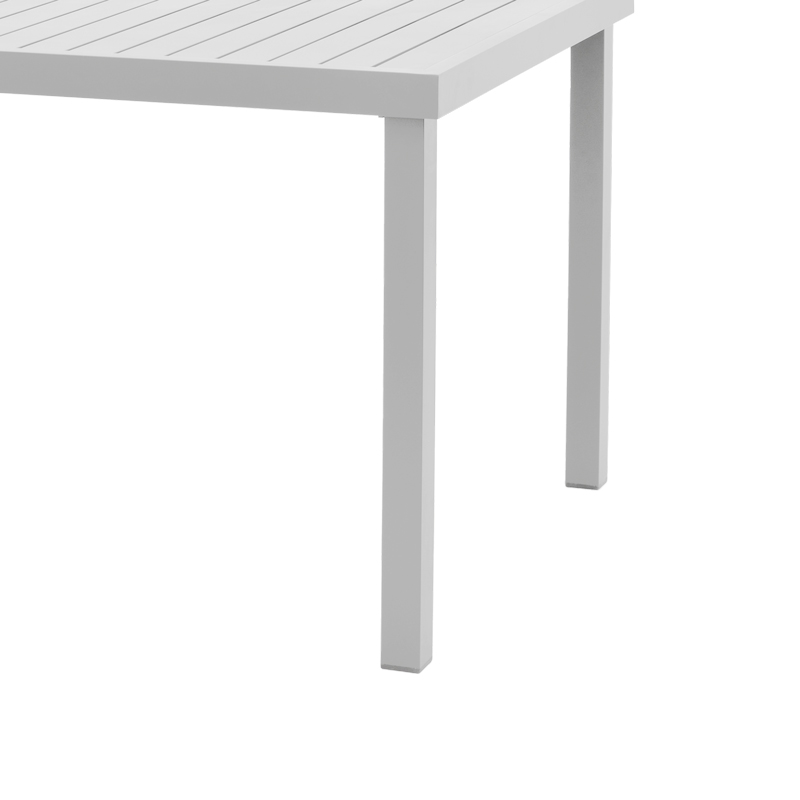 Τραπέζι Kliton αλουμινίου λευκό 150x80x74εκ - Image 6