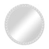Καθρέπτης Mebel Inart λευκό pp Φ60x3.5εκ 298-000008