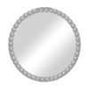 Καθρέπτης Mebel Inart ασημί pp Φ60x3.5εκ 298-000009
