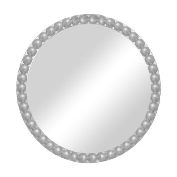 Καθρέπτης Mebel Inart ασημί pp Φ60x3.5εκ 298-000009
