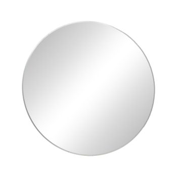 Καθρέπτης Nhaos Inart ασημί αλουμίνιο Φ60x2.5εκ 298-000015