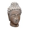 Επιτραπέζιο διακοσμητικό βούδας Rolia Inart γκρι terracotta 16x16x28εκ 312-000014