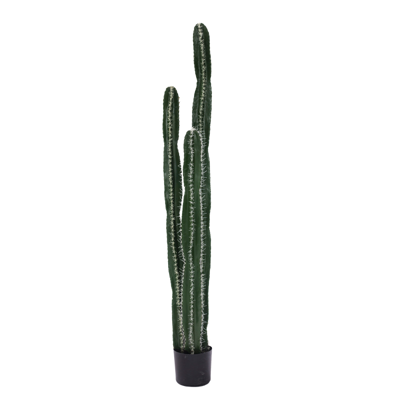 Διακοσμητικό φυτό Cactus II σε γλάστρα Inart πράσινο pp Υ155εκ 316-000023