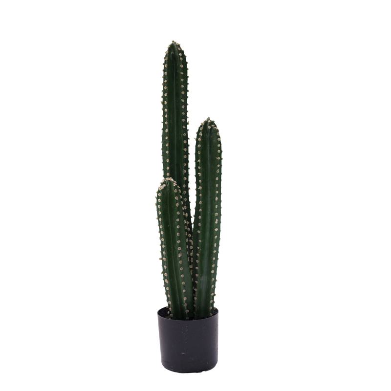 Διακοσμητικό φυτό Cactus III σε γλάστρα Inart πράσινο pp Υ85εκ 316-000024
