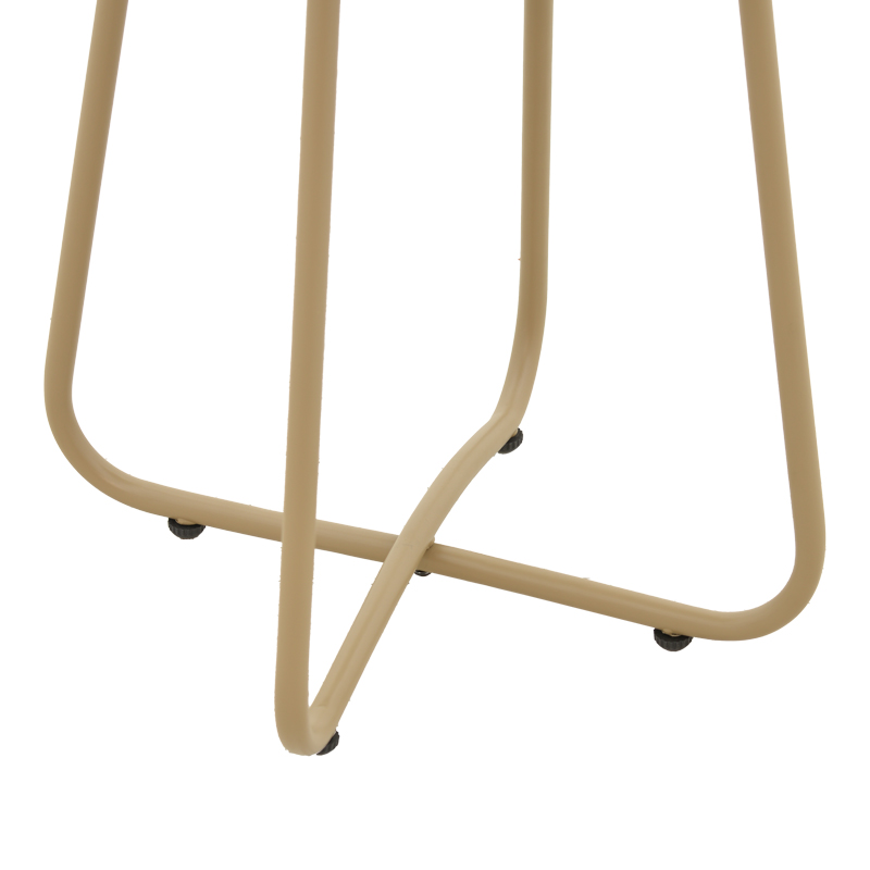 Τραπέζι Bramwell μέταλλο μπεζ Φ40x50εκ - Image 4