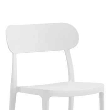 Alternative view of Καρέκλα Amvroan στοιβαζόμενη  με UV protection λευκό pp 51x49x79.5εκ