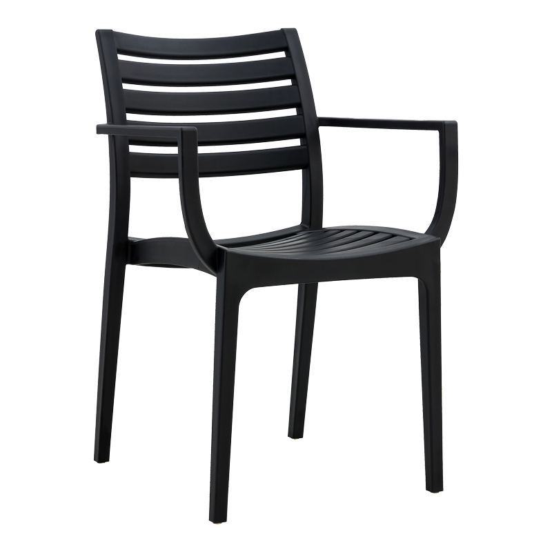 Πολυθρόνα Gerko pakoworld με UV protection μαύρο pp 57x46x83εκ 262-000037