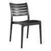 Καρέκλα Gerko pakoworld με UV protection μαύρο pp 57x46x83εκ 262-000039