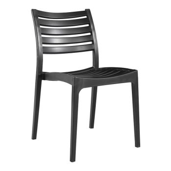 Καρέκλα Gerko pakoworld με UV protection μαύρο pp 57x46x83εκ 262-000039