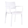 Πολυθρόνα Gerko pakoworld με UV protection λευκό pp 57x46x83εκ 262-000045
