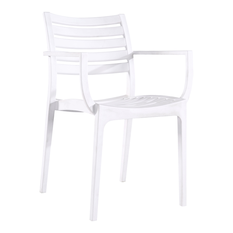 Πολυθρόνα Gerko pakoworld με UV protection λευκό pp 57x46x83εκ 262-000045