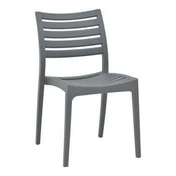 Καρέκλα Gerko pakoworld με UV protection ανοιχτό γκρι pp 57x46x83εκ 262-000046