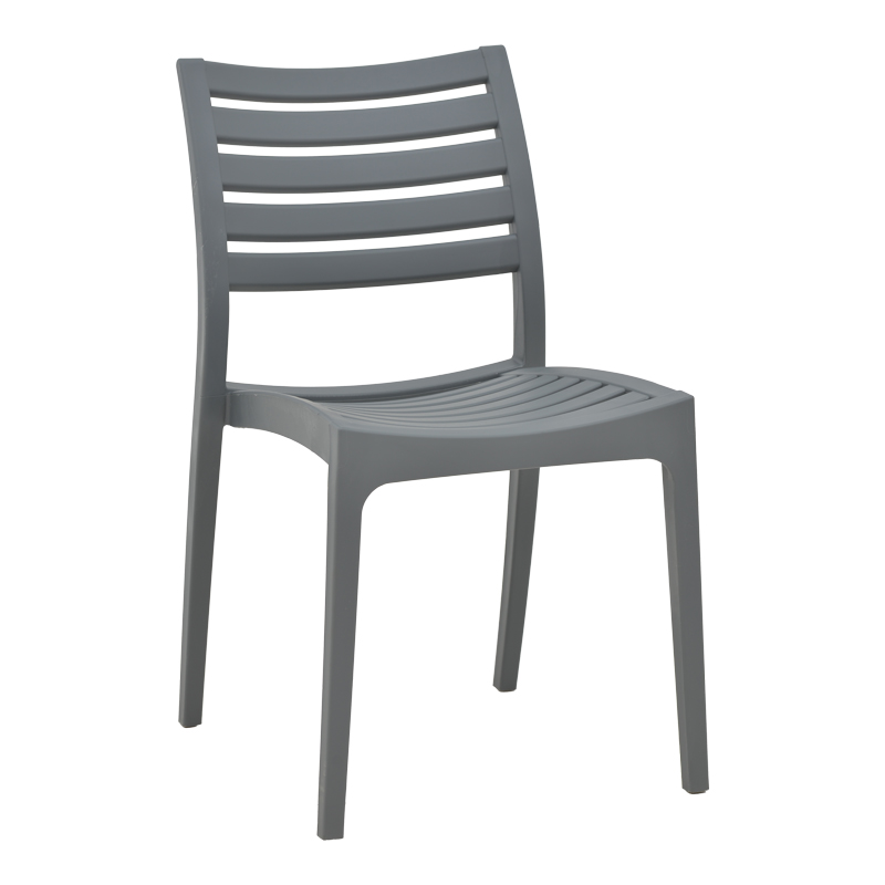 Καρέκλα Gerko pakoworld με UV protection ανοιχτό γκρι pp 57x46x83εκ 262-000046