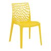 Καρέκλα Hush pakoworld με UV protection PP κίτρινο 50.5x54x79.5εκ. 262-000048