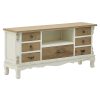 ΕΠΙΠΛΟ TV ΞΥΛΙΝΟ NATURAL/ΛΕΥΚΟ 120X31X56