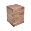 Βοηθητικό τραπέζι Werzy Inart φυσικό μασίφ ξύλο teak 35x35x49εκ 315-000009