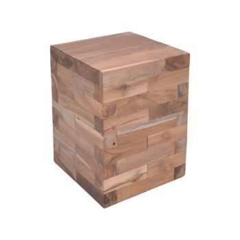 Βοηθητικό τραπέζι Werzy Inart φυσικό μασίφ ξύλο teak 35x35x49εκ 315-000009