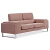 Καναπές Shea pakoworld 3θέσιος ύφασμα σάπιο μήλο-inox 198x80x87εκ 074-000010