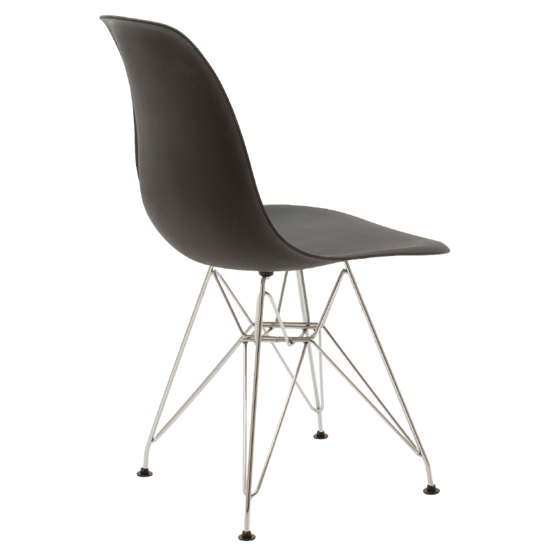 Καρέκλα Adelle PP μαύρο-inox πόδι 46x55x81εκ - Image 2