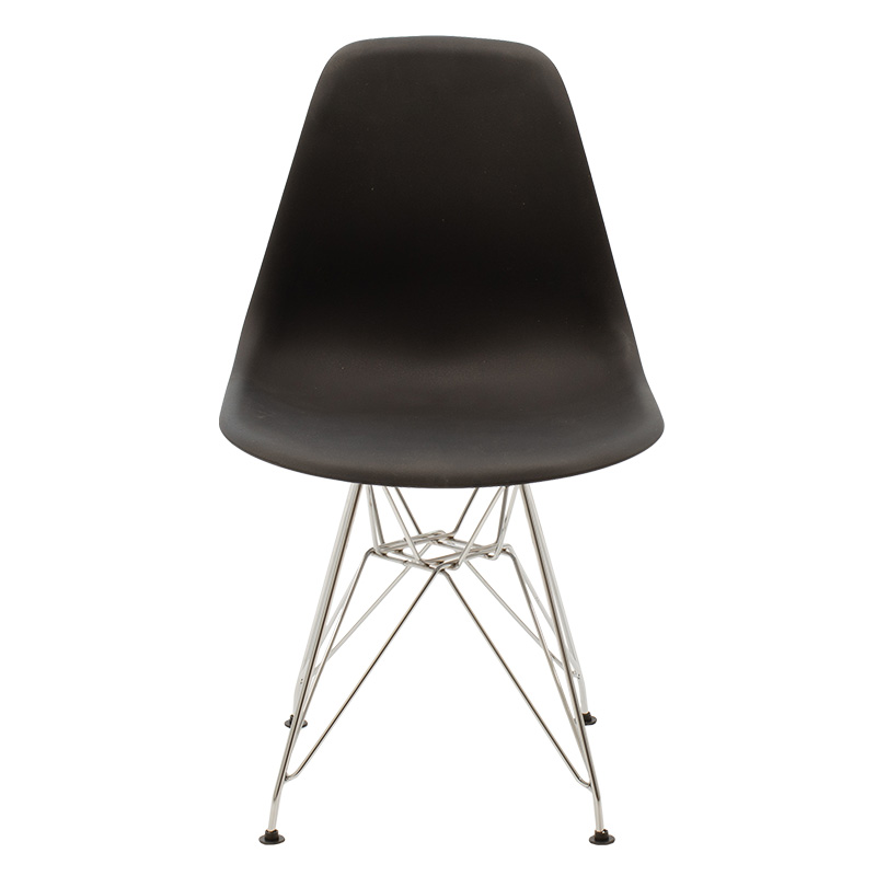 Καρέκλα Adelle PP μαύρο-inox πόδι 46x55x81εκ - Image 4