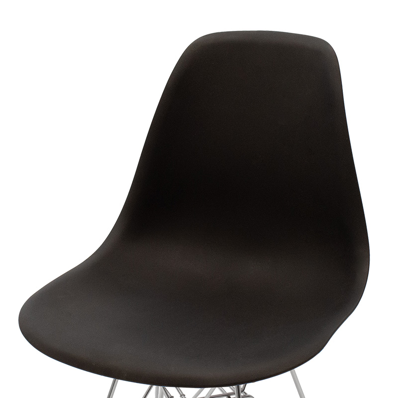 Καρέκλα Adelle PP μαύρο-inox πόδι 46x55x81εκ - Image 5