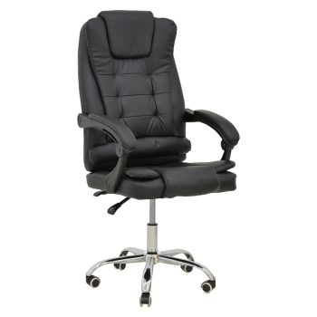 Καρέκλα γραφείου διευθυντή Toronsi pakoworld μαύρο pu 60x68x128εκ 292-000056