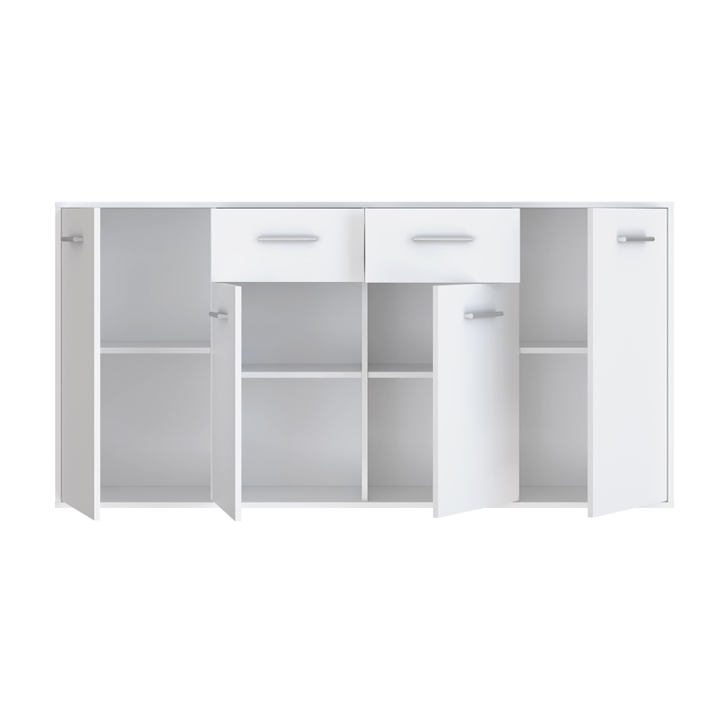 Μπουφές Drepen μελαμίνη σε λευκό χρώμα 162.3x34.2x81.7εκ - Image 5