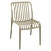 Καρέκλα Zoi pakoworld pp σε απόχρωση cappucino 42x58x79εκ 326-000003