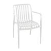 Πολυθρόνα Karmen pakoworld pp σε λευκή απόχρωση 58.5x54x80εκ 326-000005
