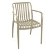 Πολυθρόνα Karmen pakoworld pp σε cappucino απόχρωση 58.5x54x80εκ 326-000007