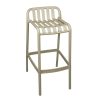 Σκαμπό μπαρ Laudre pakoworld pp σε απόχρωση cappucino 56x36x87εκ 326-000009