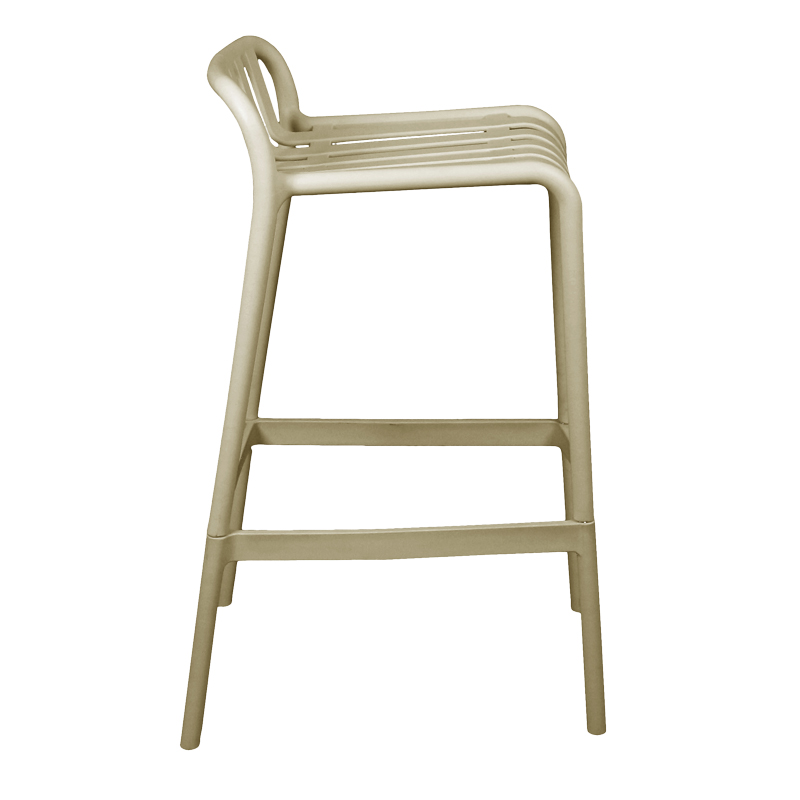 Σκαμπό μπαρ Zoi pp σε απόχρωση cappucino 36x56x87εκ - Image 3