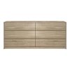 Συρταριέρα Kuanger pakoworld mdf σε φυσική απόχρωση 120x40x70εκ 072-000111