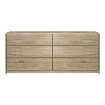 Συρταριέρα Kuanger pakoworld mdf σε φυσική απόχρωση 120x40x70εκ 072-000111
