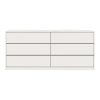 Συρταριέρα Kuanger pakoworld mdf σε λευκή απόχρωση 120x40x70εκ 072-000112