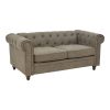 Kαναπές διθέσιος Incredible pakoworld ύφασμα καφέ 160x84x67εκ 074-000026