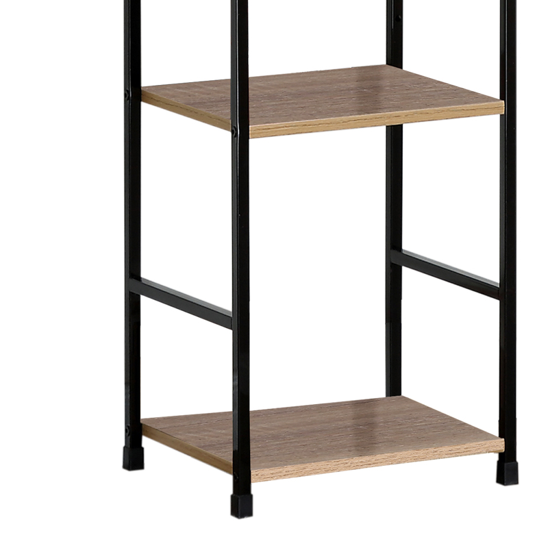 Βιβλιοθήκη Azuel φυσικό-μαύρο μέταλλο 29x23.5x144εκ - Image 3