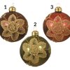 ΧΡΙΣΤΟΥΓΕΝΝΙΑΤΙΚΗ ΜΠΑΛΑ ΚΟΚΚΙΝΗ/ΠΡΑΣΙΝΗ ΓΥΑΛΙΝΗ Φ8ΕΚ ΛΟΥΛΟΥΔΙ ΜΕ GLITTER