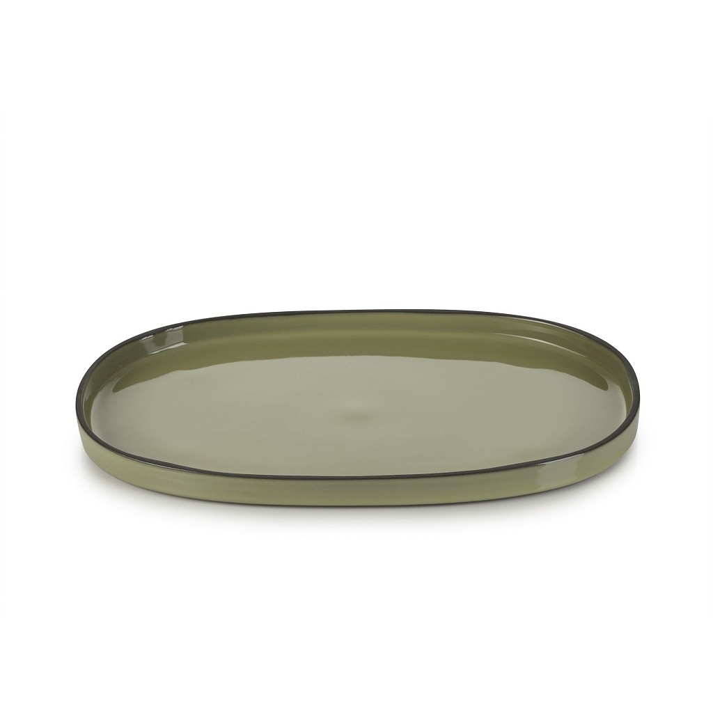 CARACTERE CARDAMOM OVAL PLATE 35