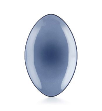 EQUINOXE CIRRUS BLUE OVAL PLATE 35CM RV649556K4 Espiel