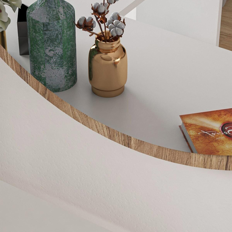 Καθρέπτης Rodro μελαμίνη σε καρυδί απόχρωση 62x6x62εκ - Image 3