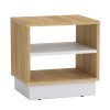 Κομοδίνο Mason pakoworld sonoma-λευκό 40x32x40εκ 184-000001
