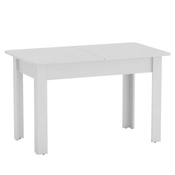 Τραπέζι Quiin pakoworld επεκτεινόμενο λευκό 120-174x70x73.5εκ 184-000008